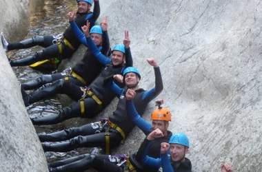 Groupe canyoning Ardèche Chassezac Intégral avec Nature Canyon
