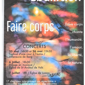 Concert Chœur Ebullition – Faire Corps