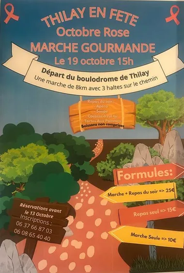 Thilay en fête , marche gourmande pour octobre rose Le 19 oct 2024