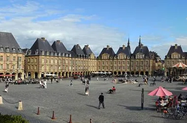 Panoramic view of Place Ducale