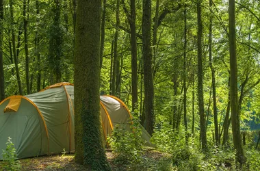 tent at campsite