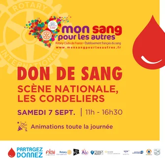 Collecte de sang “Mon Sang pour les Autres” aux Cordeliers