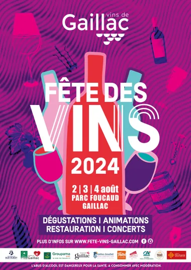 Plakat zum Gaillac-Weinfest 2024