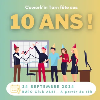 Cowork’in Tarn fête ses 10 ans