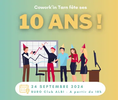 Cowork’in Tarn fête ses 10 ans