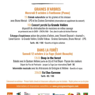 Festival Gresinhol: “Graines d’arbres “