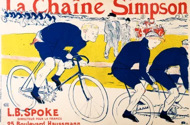 Póster El canal Simpson de Toulouse-Lautrec
