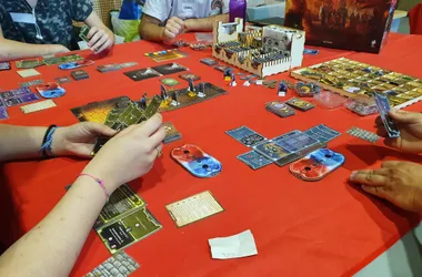 Gaming table at Gloose Festival