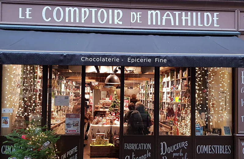Mathilde Albi's counter - historic center shopping