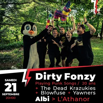 DIRTY FONZY + THE DEAD KRAZUKIES + BLOWFUSE + YAWNERS