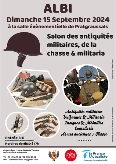 Salon des antiquités militaires, de la chasse et militaria d’albi