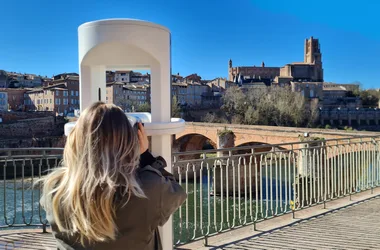 Histoire du Pont-vieux d'Albi borne virtuelle Timescope
