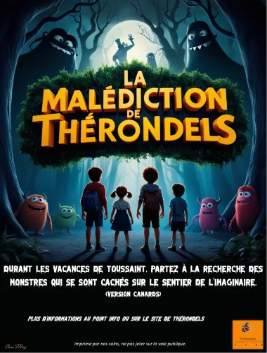 Parcours éphémère Halloween à Thérondels