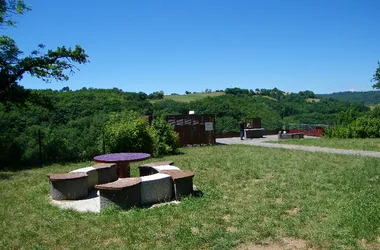 Area picnic belvedere di Sarrans