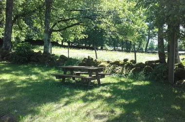 Area picnic nel bacino della Fage
