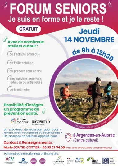 Forum séniors – Je suis en forme et je le reste ! – Argences-en-Aubrac