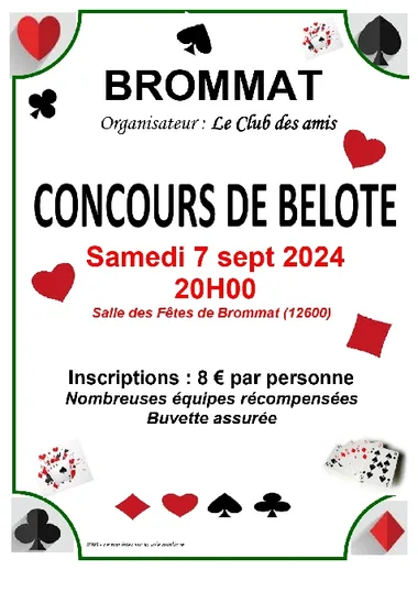 Belote d’automne du Club des Amis de Brommat