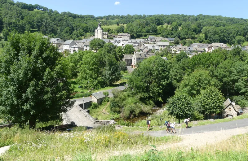 Vista del pueblo de St Chély d'Aubrac