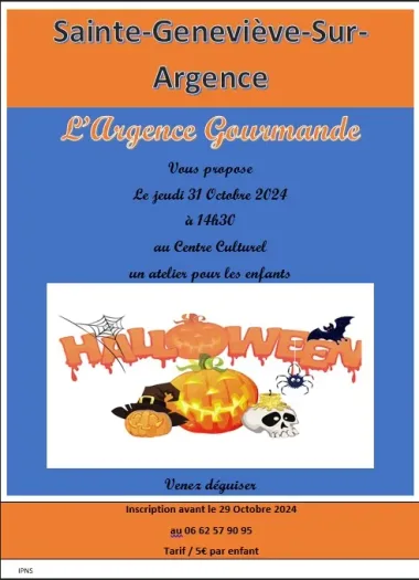 Atelier gourmand d’Halloween