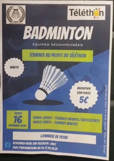 tournoi de Badminton