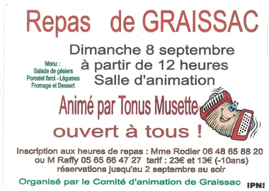 Repas dansant de Graissac