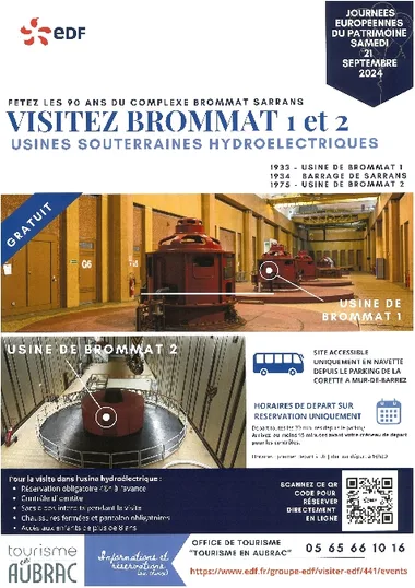 Visite des usines hydroélectriques souterraines Brommat 1 et 2