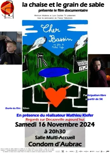 Diffusion film documentaire “Cher bassin”