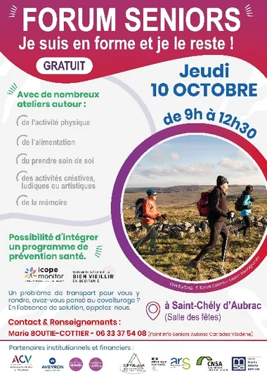 Forum séniors – Je suis en forme et je le reste ! – Saint-Chély-d’Aubrac