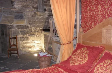 Pièce du donjon au Château de Valon