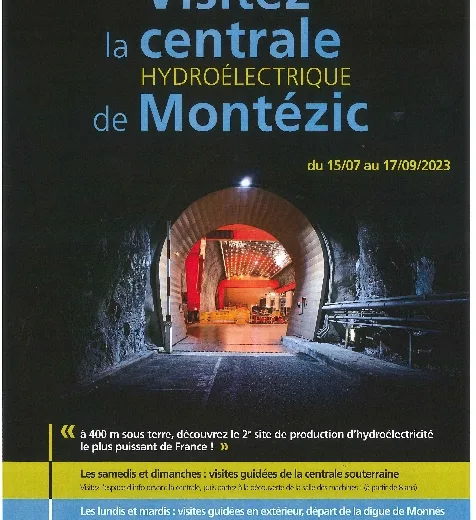 Buitenbezoek aan het hydro-elektrische complex van Montézic