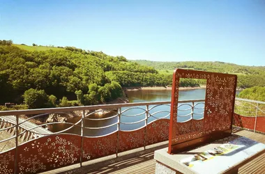 Belvedere des Staudamms von Sarrans