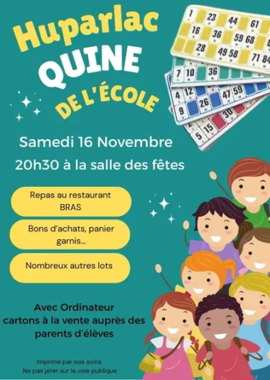 Quine de l’école d’Huparlac