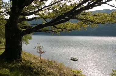Vista sul Lago Sarrans, terrazza dello Chalet du Lac