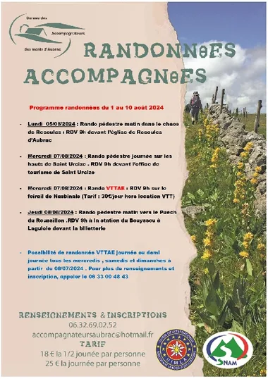 Randonnées pédestres accompagnées