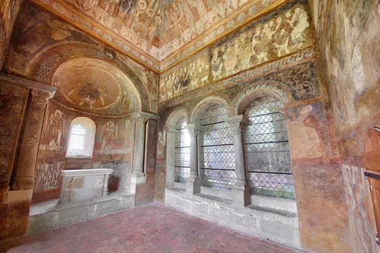 Romanesque frescoes in the Upper Chapel