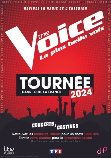 Affiche voor de Franse tournee van The Voice