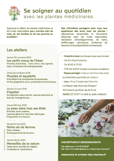 Se soigner au quotidien avec les plantes médicinales : atelier thématique