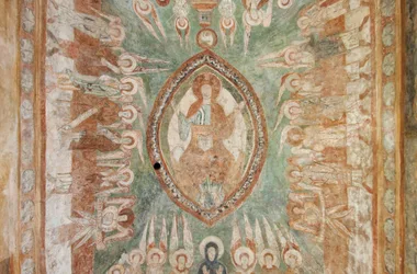 Bovenkapel van Saint-Chef - Romaanse fresco's