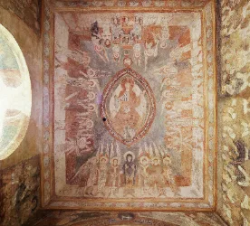 Upper Chapel of Saint-Chef - Romanesque frescoes