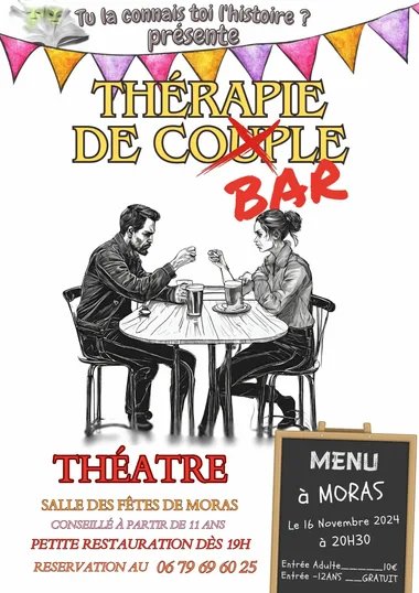 Représentation théâtrale : “Thérapie de bar”