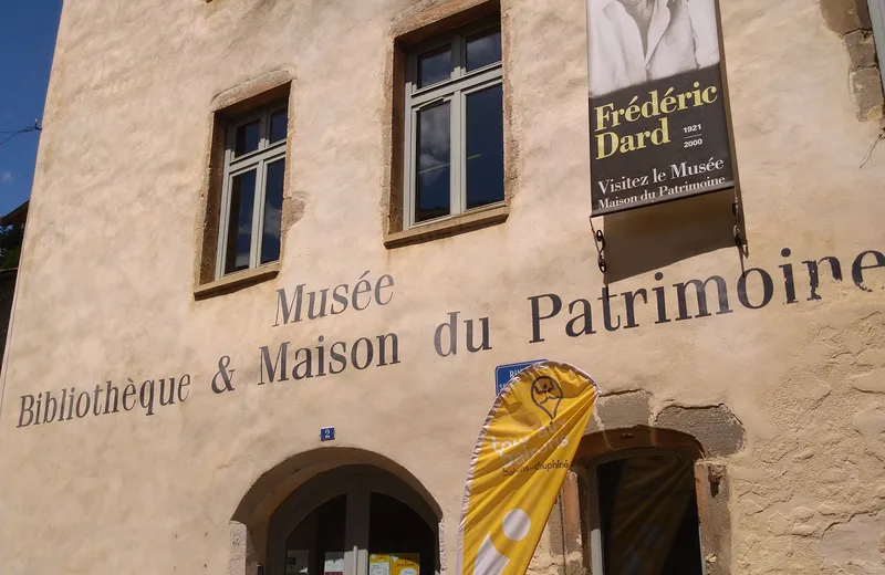 Facade of information office of Saint-Chef, museum and heritage house