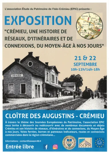 Journées Européennes du Patrimoine : exposition “Crémieu, une histoire de réseaux, d’itinéraires et de connexions, du Moyen-Âge à nos jours”