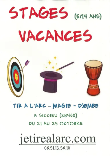 Stage de tir à l’arc des vacances d’automne