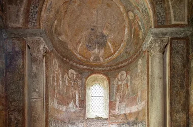 Upper Chapel of Saint-Chef - Romanesque frescoes