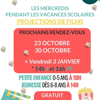 Projections de films jeunesse à la médiathèque