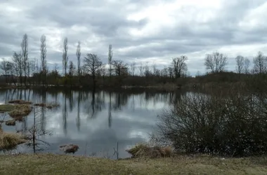 Fishing in the Marais de Lancin pond