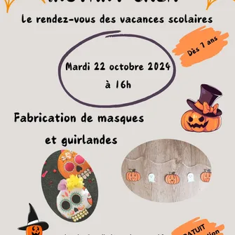 “Instant Créa” à la médiathèque pour Halloween