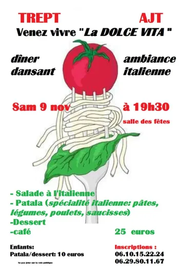 Dîner dansant : la Dolce Vita !