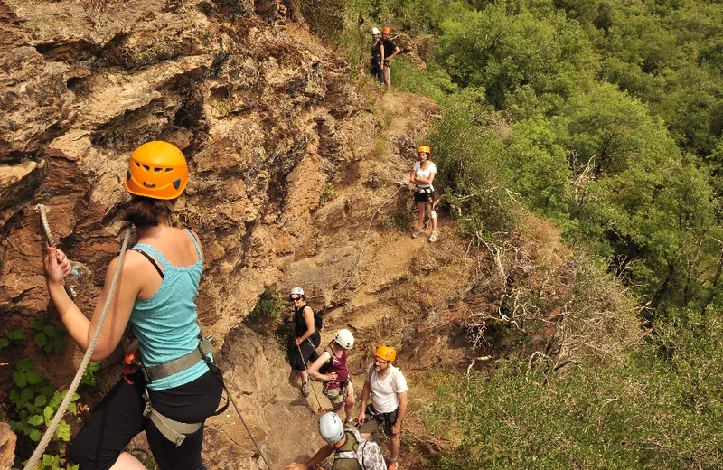 Via ferrata avec Nicolas Daniel