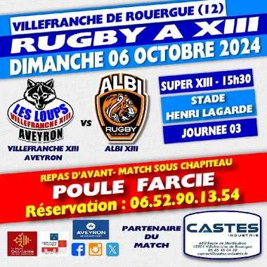 Rugby à XIII – Villefranche XIII-Aveyron vs Albi XIII